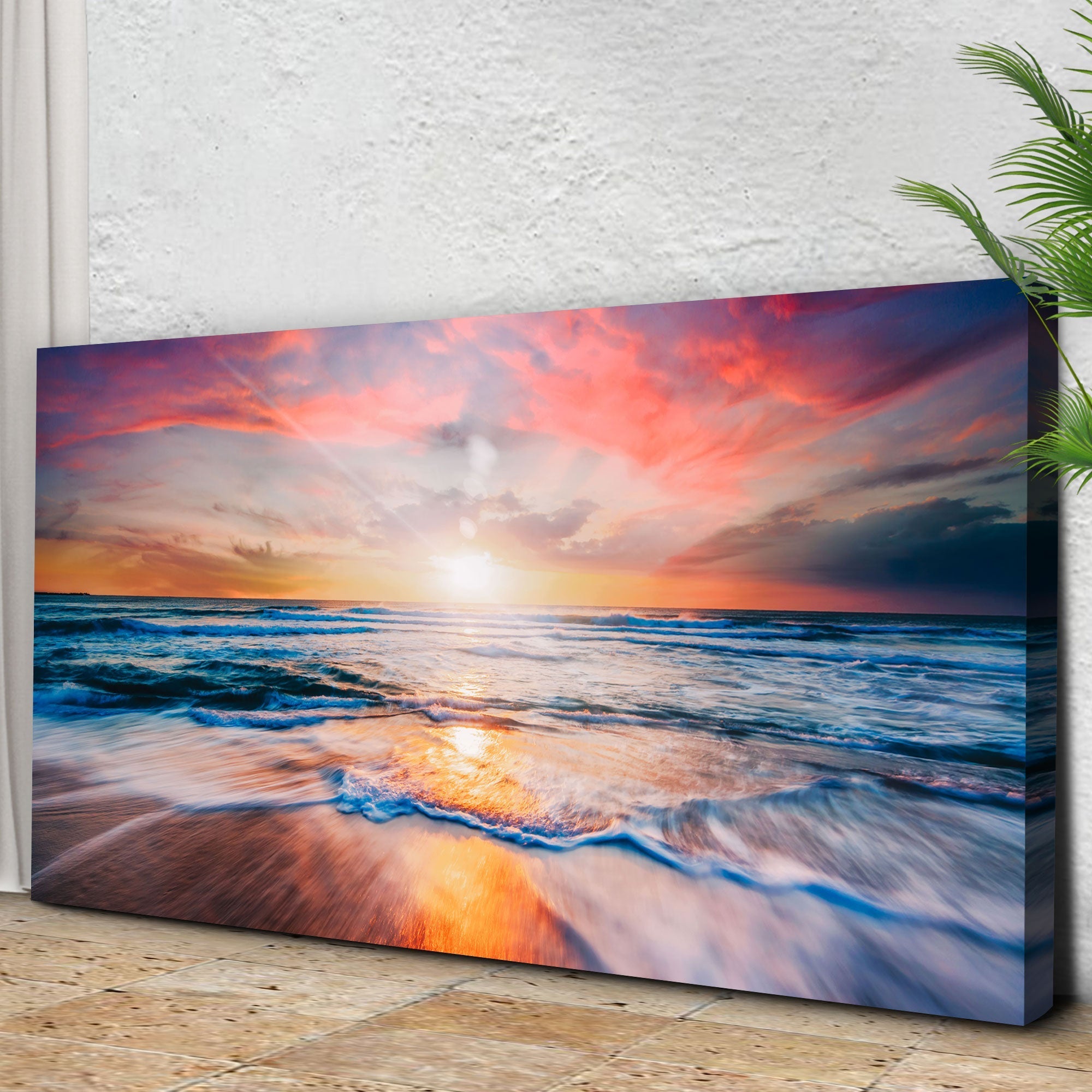 Sunrise Over The Horizon Canvas Wall Art - PhishStones Products