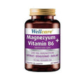 Wellcare Magnesium and Vitamin B6 Supplement, 60 Tablets - Enhances Energy & Supports Overall Wellness