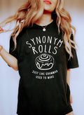 Synonym Rolls Funny Teacher Humorous Classroom Wordplay For Clever Students Comfort Colors Tee