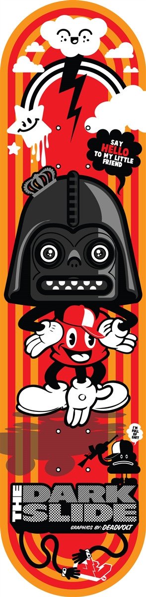 The Dark Slide x Dead Voltage "Little Friend" 8.5" Complete Skateboard
