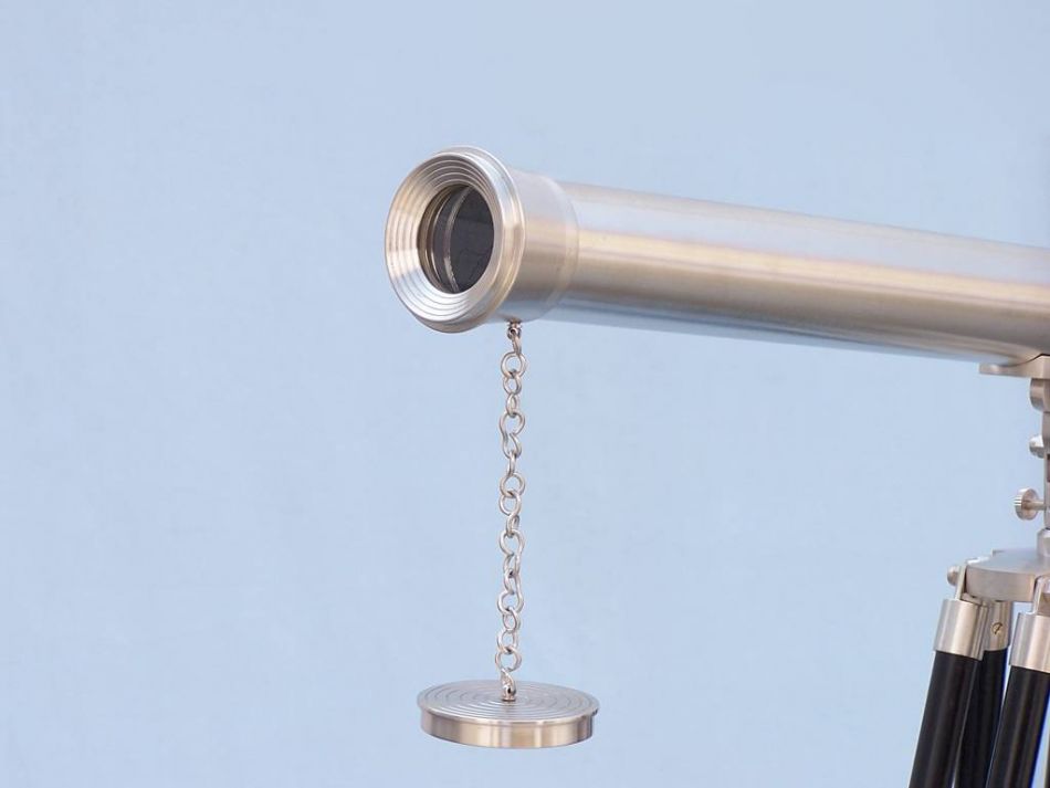 Floor Standing Brushed Nickel Harbor Master Telescope 60""