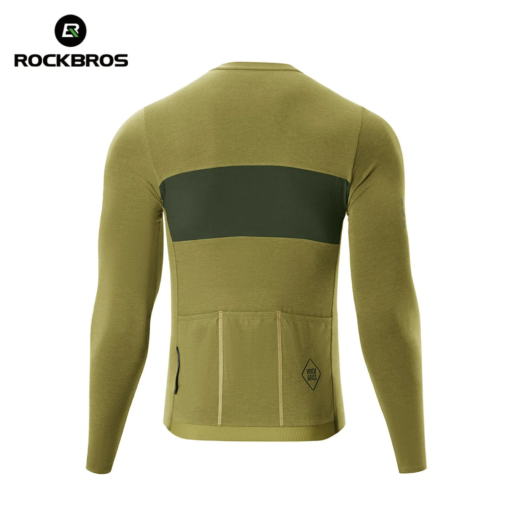 Men‘s Tencel Wool Cycling Jersey Breathable
