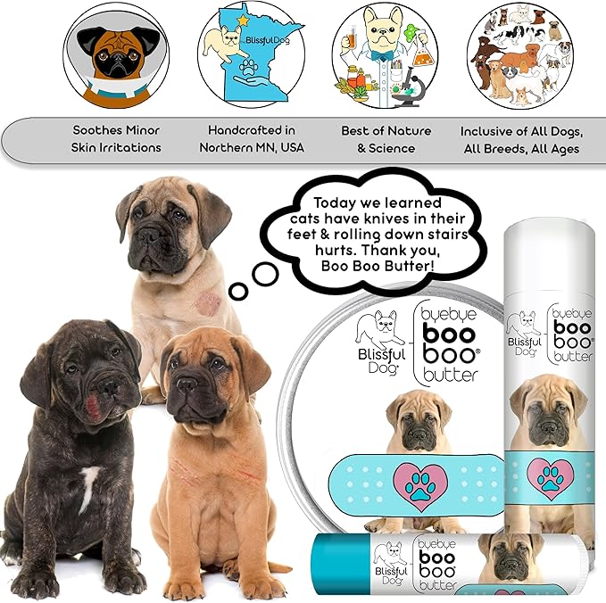 The Blissful Dog .15 oz Tube Bullmastiff Booboo Butter - PhishStones Products