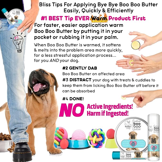 The Blissful Dog .15 oz Tube Bullmastiff Booboo Butter - PhishStones Products