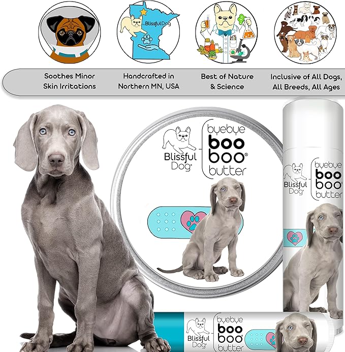 The Blissful Dog .50 oz Tube Weimaraner Booboo Butter - PhishStones Products