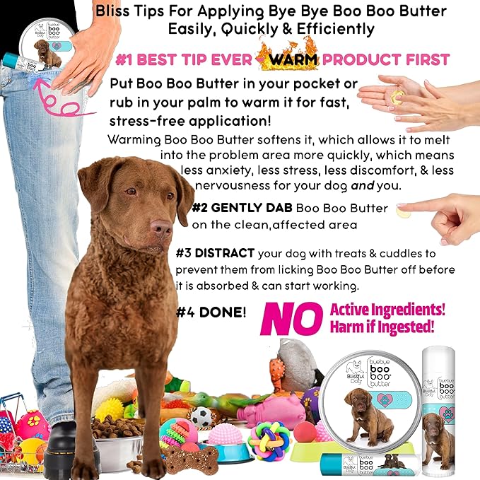 The Blissful Dog Chesapeake Bay Retriever Boo Boo Butter, 0.50 - Ounce - PhishStones Products