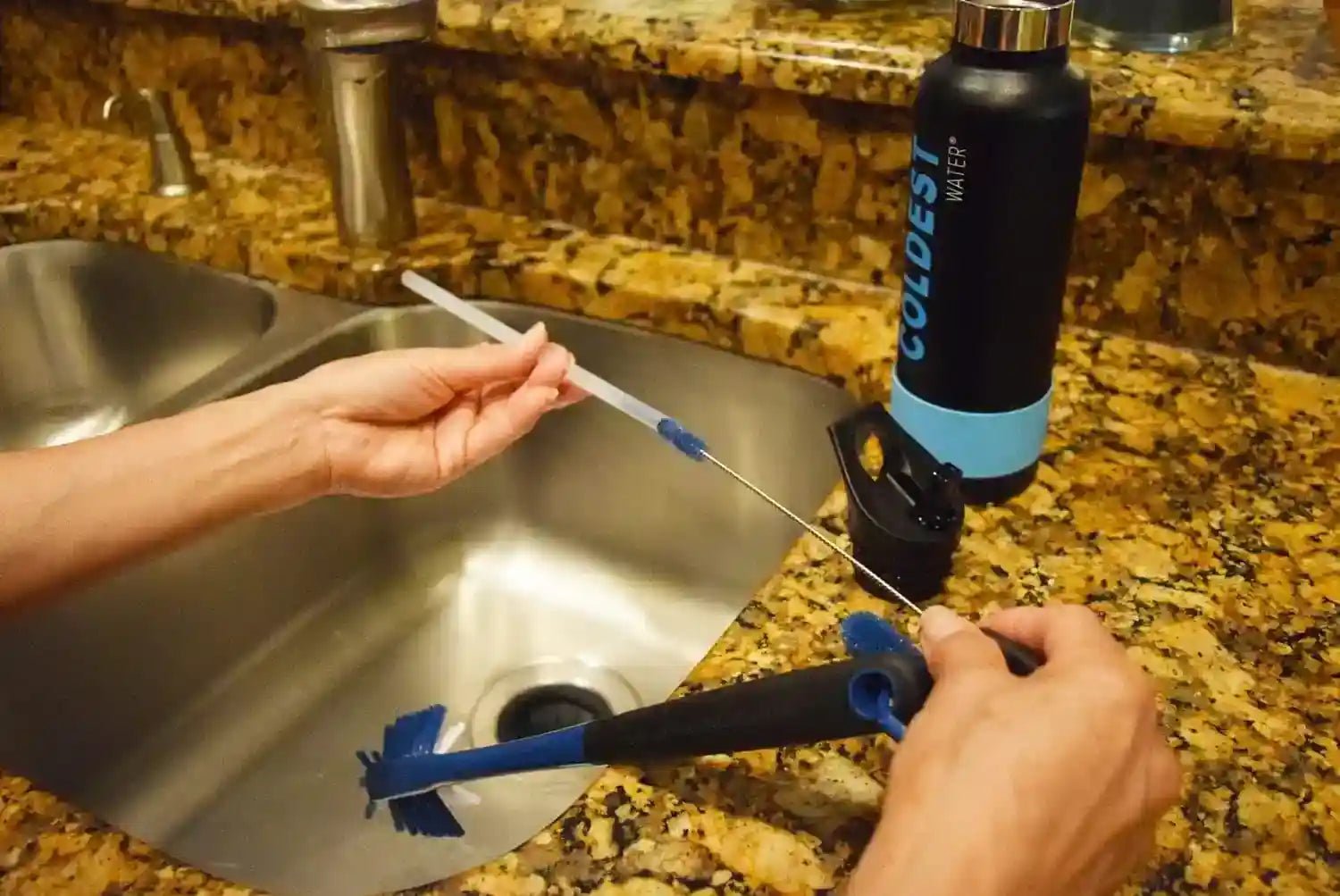 The Coldest Water Bottle Brush: 3 Tools in 1 - PhishStones Products