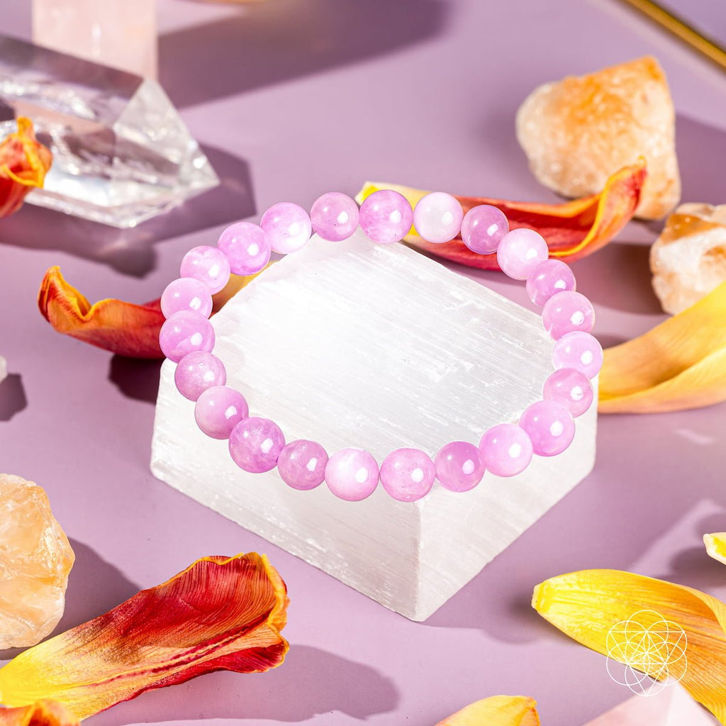 The Heart Reset - Rare Pink Kunzite Bracelet - PhishStones Products