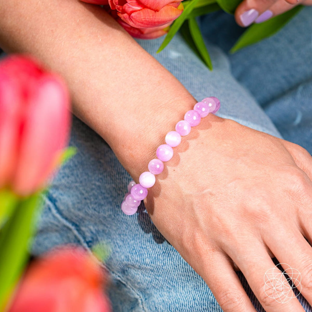 The Heart Reset - Rare Pink Kunzite Bracelet - PhishStones Products