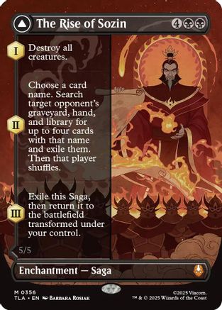The Rise of Sozin (Borderless) (TLA - 356) - Avatar: The Last Airbender - PhishStones Products