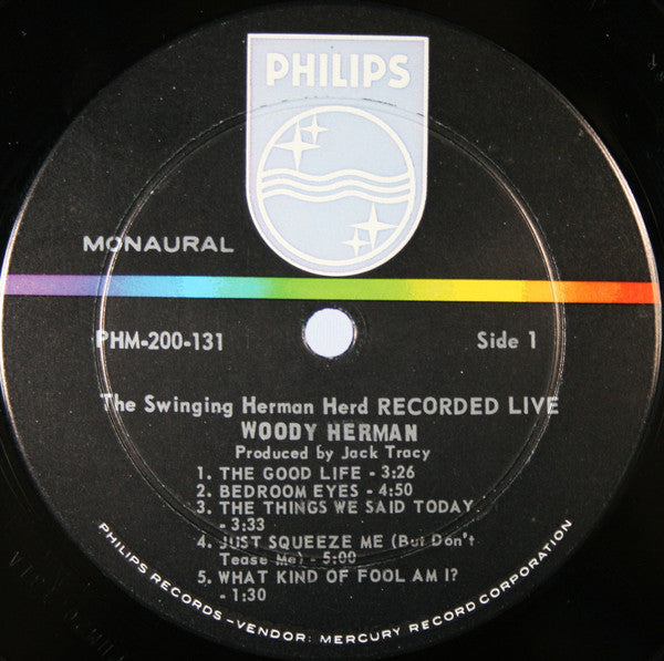 The Swinging Herman Herd Recorded Live | Near Mint (NM) Very Good Plus (VG+) - PhishStones Products