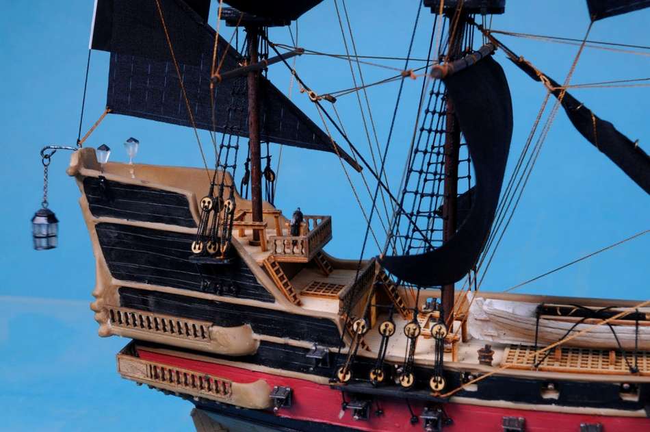 Calico Jack's The William Limited Model Pirate Ship 24"" - Black Sails