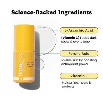 Timeless Skin Care Vitamin C and E Ferulic Acid Serum 4 fl oz - Imperfect Box - PhishStones Products