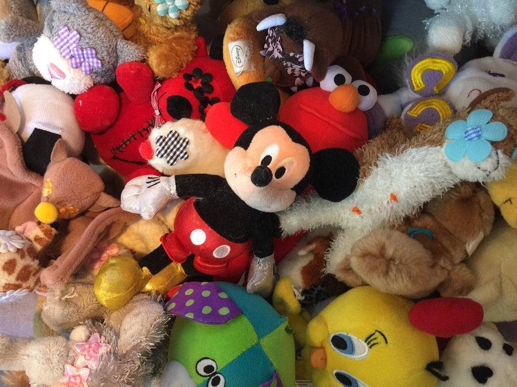 Tiny NO SQUEAK Stuffed Toy for Dogs & Cats