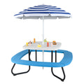 Toddler Outdoor Activity Table with Adjustable and Collapsible Umbrella