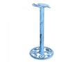 Rustic Dark Blue Whitewashed Cast Iron Sea Turtle Extra Toilet Paper Stand 13""