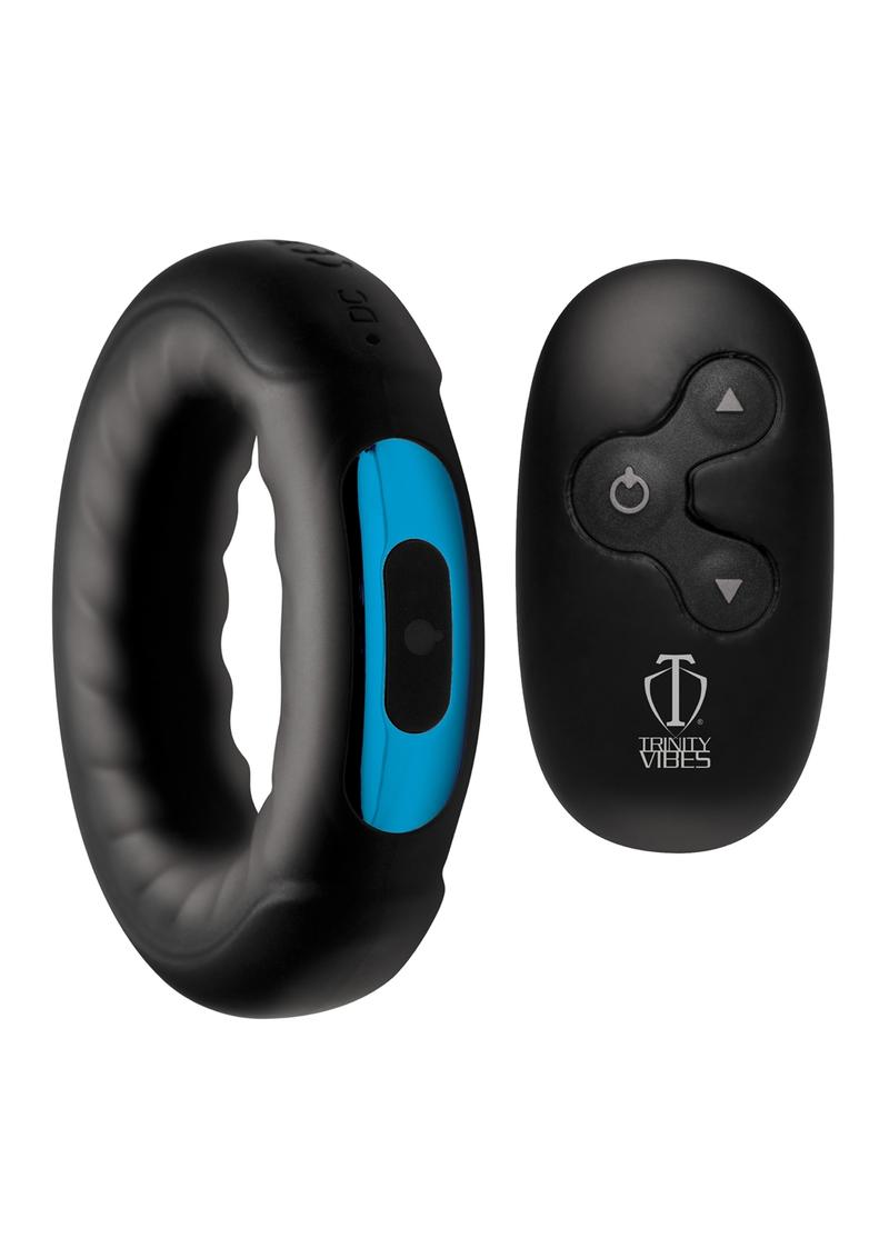 Trinity Men Remote Control 7x Rechargeable Silicone Cock Ring