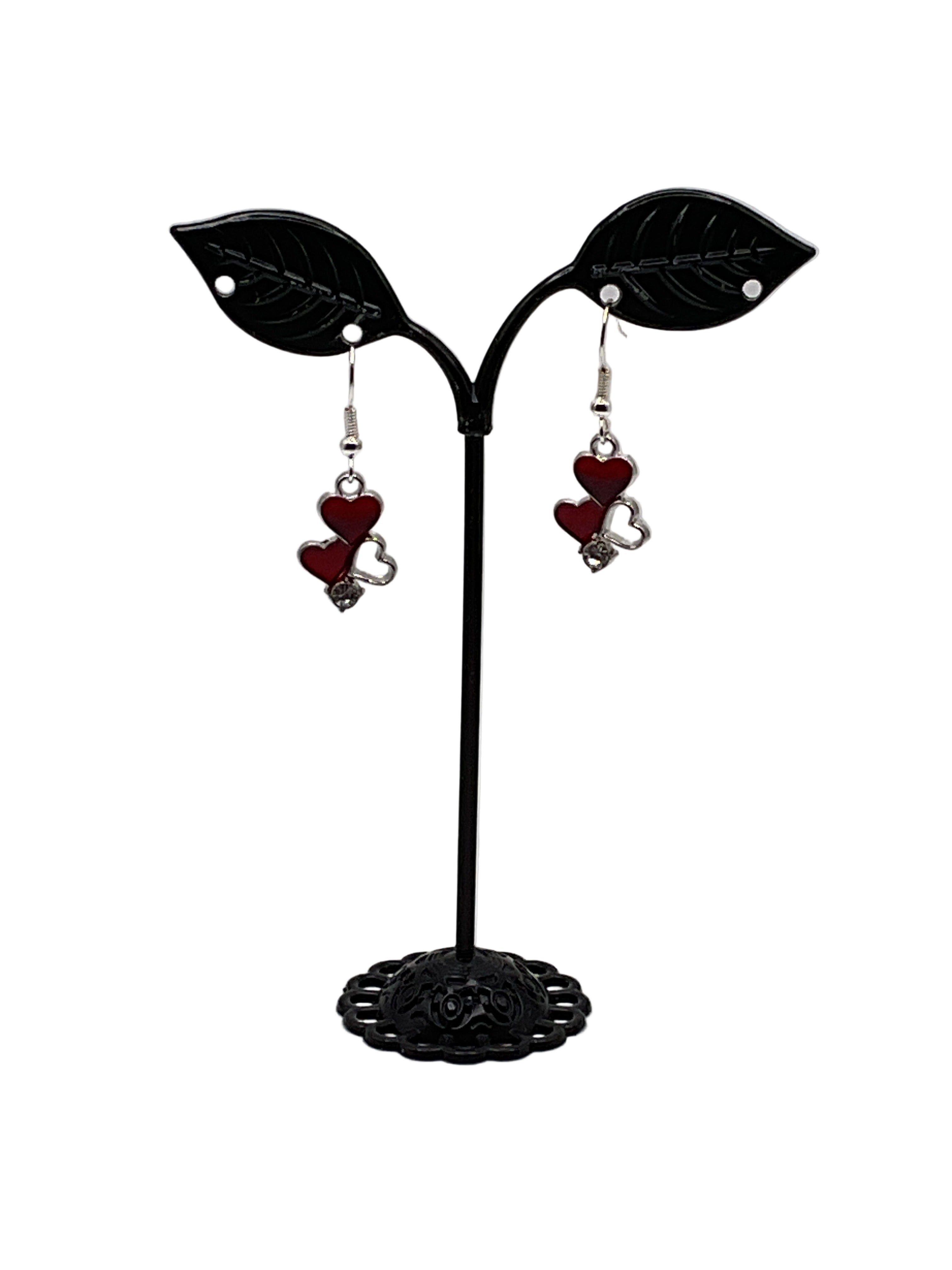 Triple Heart Earrings - PhishStones Products