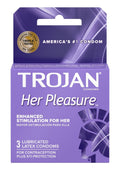 Trojan Her Pleasure Sensations Condom Lubricated
