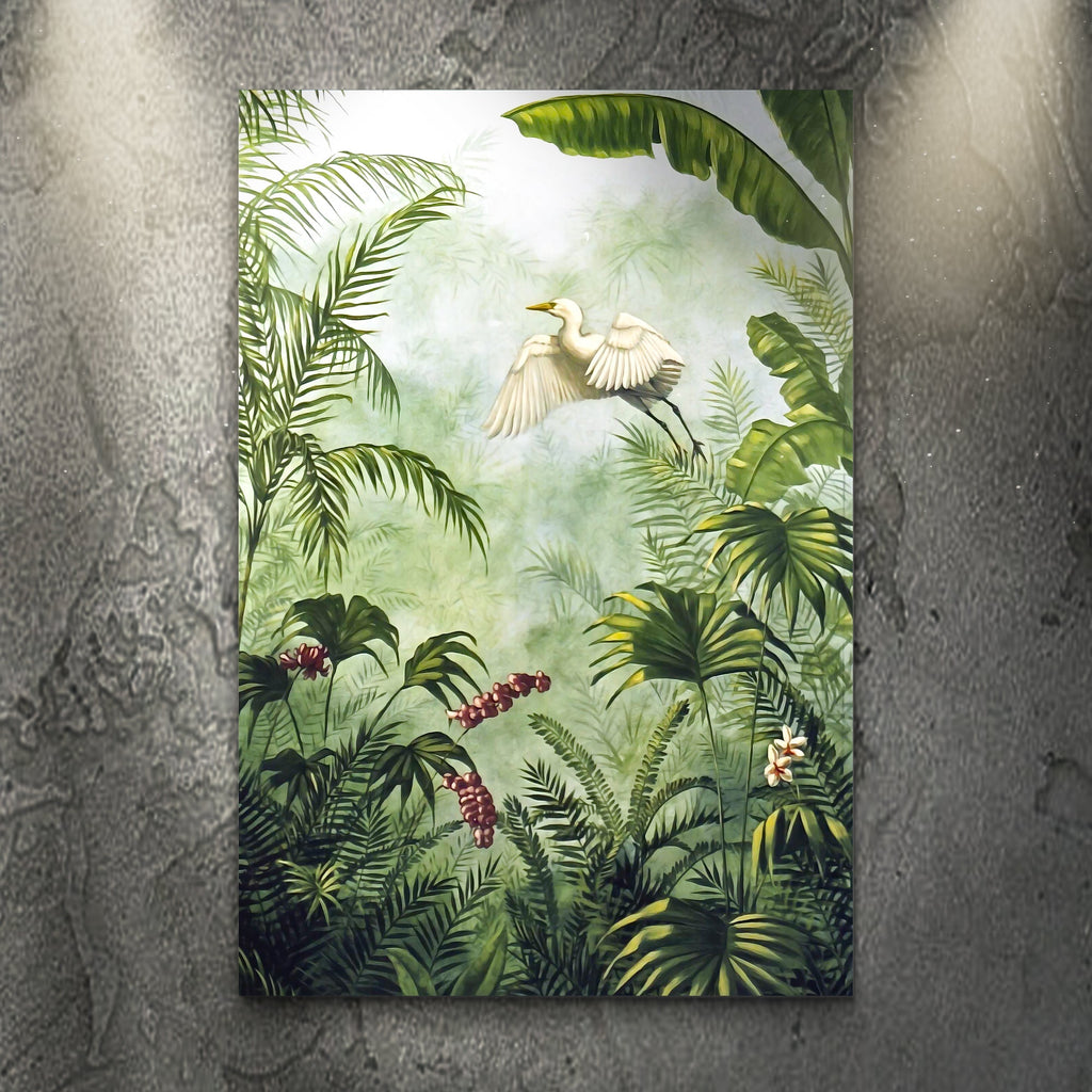 Tropical Rainforest Plants Canvas Wall Art - PhishStones Products