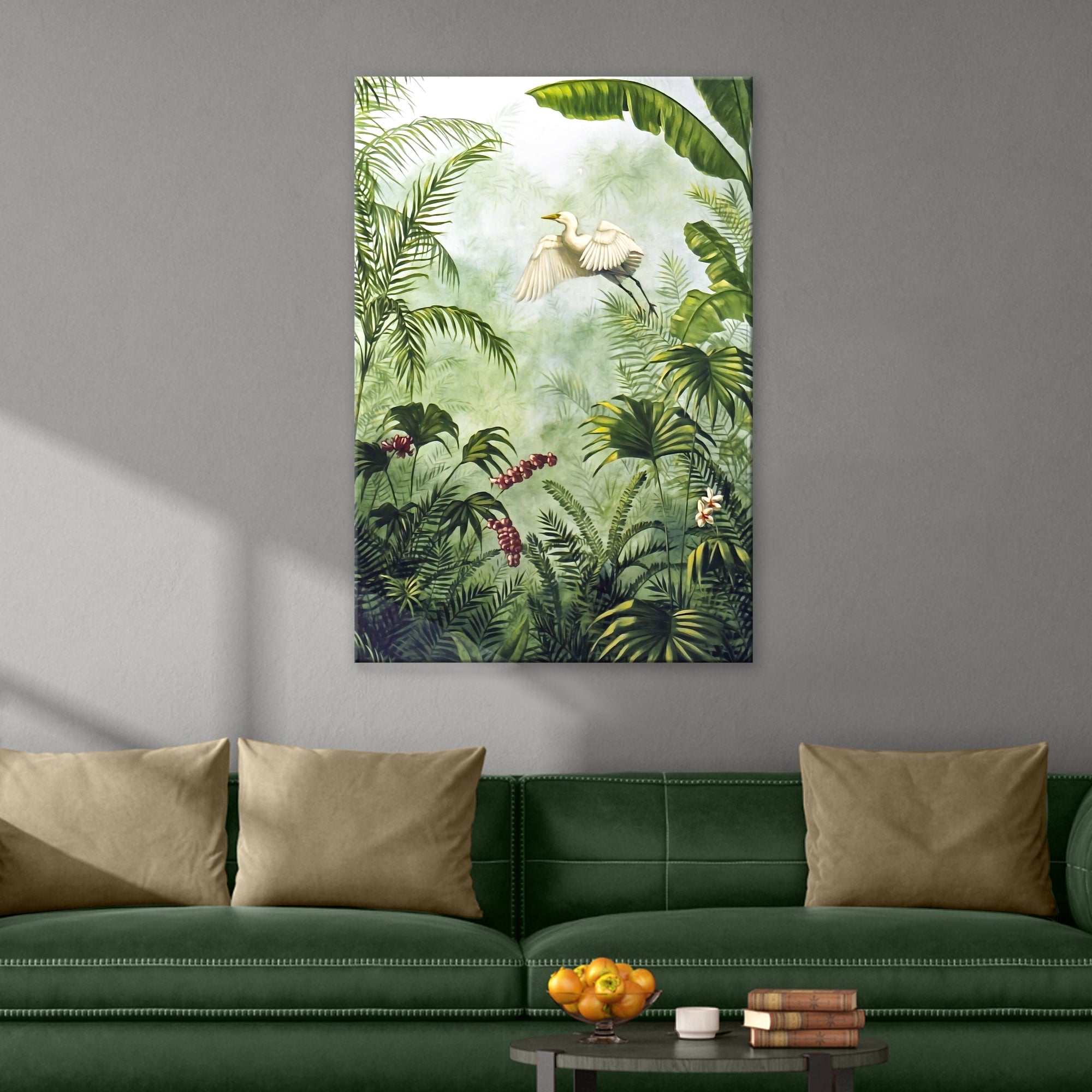 Tropical Rainforest Plants Canvas Wall Art - PhishStones Products