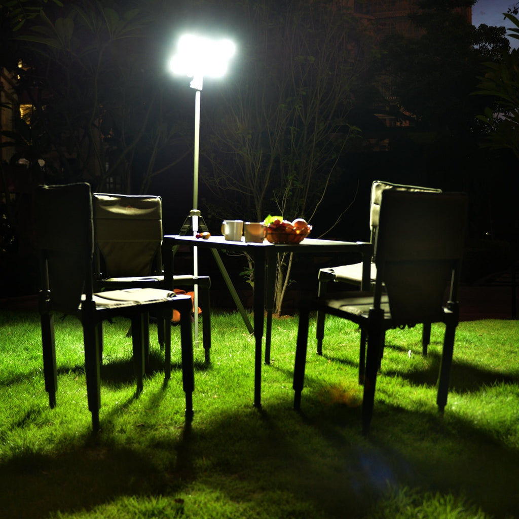 TRU De - LIGHT WHITENIGHT Multipurpose Solar / AC / DC - Garden, Camping Main Light + 3 Independent Detachable Multi Mode Side Lights / Tripod + Carrying Bag - PhishStones Products