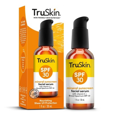 TruSkin Mineral Sunscreen Facial Serum with Vitamin C SPF 30 1 fl oz - New - PhishStones Products