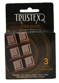 Truste Lubricated Reservoir Tip Flavored Latex Condom Chocolate