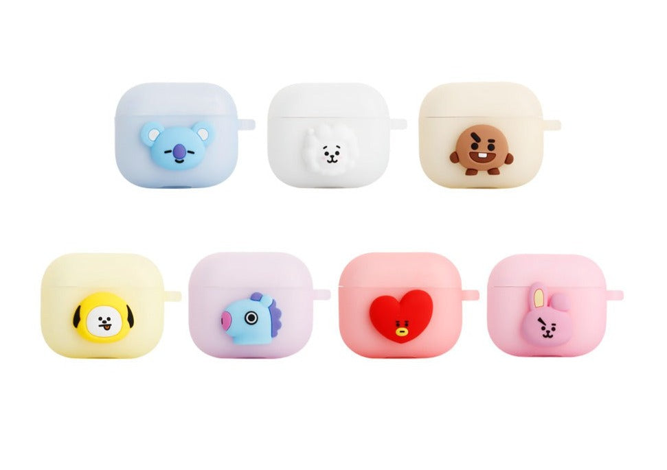 BTS x BT21 Airpods 3rd Gen Jelly Case