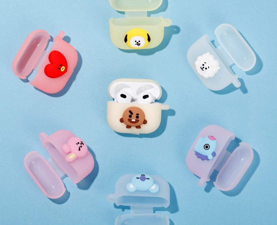 BTS x BT21 Airpods 3rd Gen Jelly Case