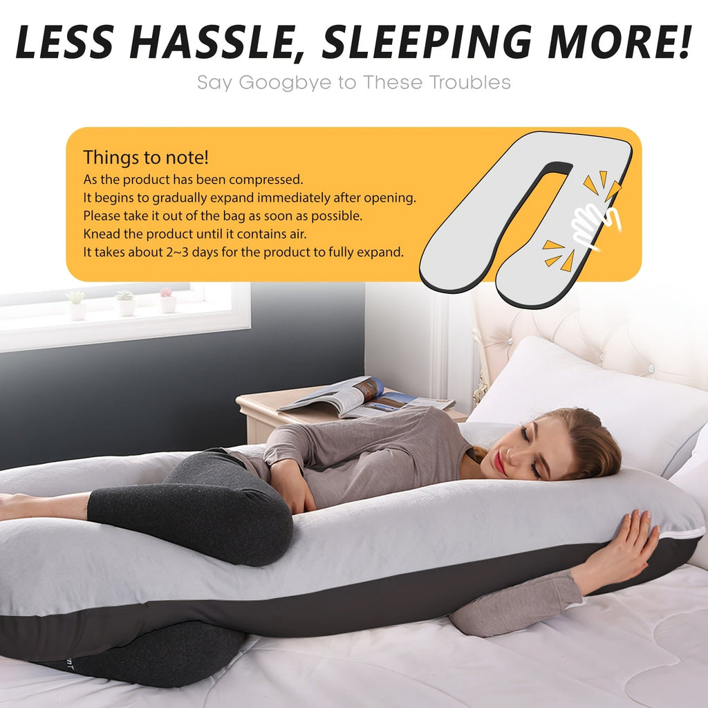 U - Shaped Maternity Pillow – Full Body Support - PhishStones Products