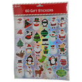 60 Count Peel and Stick Gift Tags - Santa / Elf Hat / Snowman