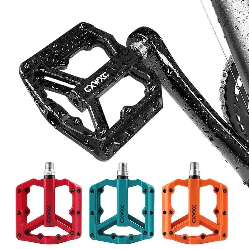 Ultralight Flat Pedals Nylon Bicycle Pedal Mountain Bike Platform Pedals 3 Sealed Bearings Cycling Pedals For Bicycle Mountain Bike Pedals Pedals Bicycle Flat Pedals Bearing Lightweight Platform For Road Mountain Bike