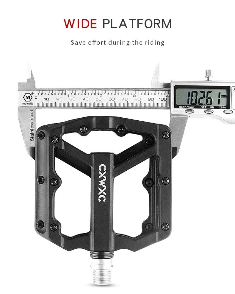 Ultralight Flat Pedals Nylon Bicycle Pedal Mountain Bike Platform Pedals 3 Sealed Bearings Cycling Pedals For Bicycle Mountain Bike Pedals Pedals Bicycle Flat Pedals Bearing Lightweight Platform For Road Mountain Bike