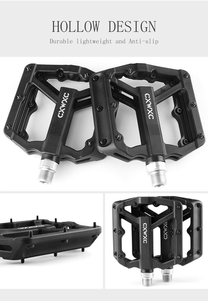 Ultralight Flat Pedals Nylon Bicycle Pedal Mountain Bike Platform Pedals 3 Sealed Bearings Cycling Pedals For Bicycle Mountain Bike Pedals Pedals Bicycle Flat Pedals Bearing Lightweight Platform For Road Mountain Bike