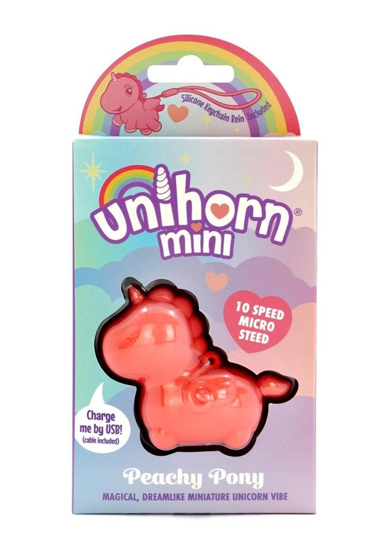 Unihorn Mini Peachy Pony Rechargeable Silicone Clitoral Vibrator - PhishStones Products