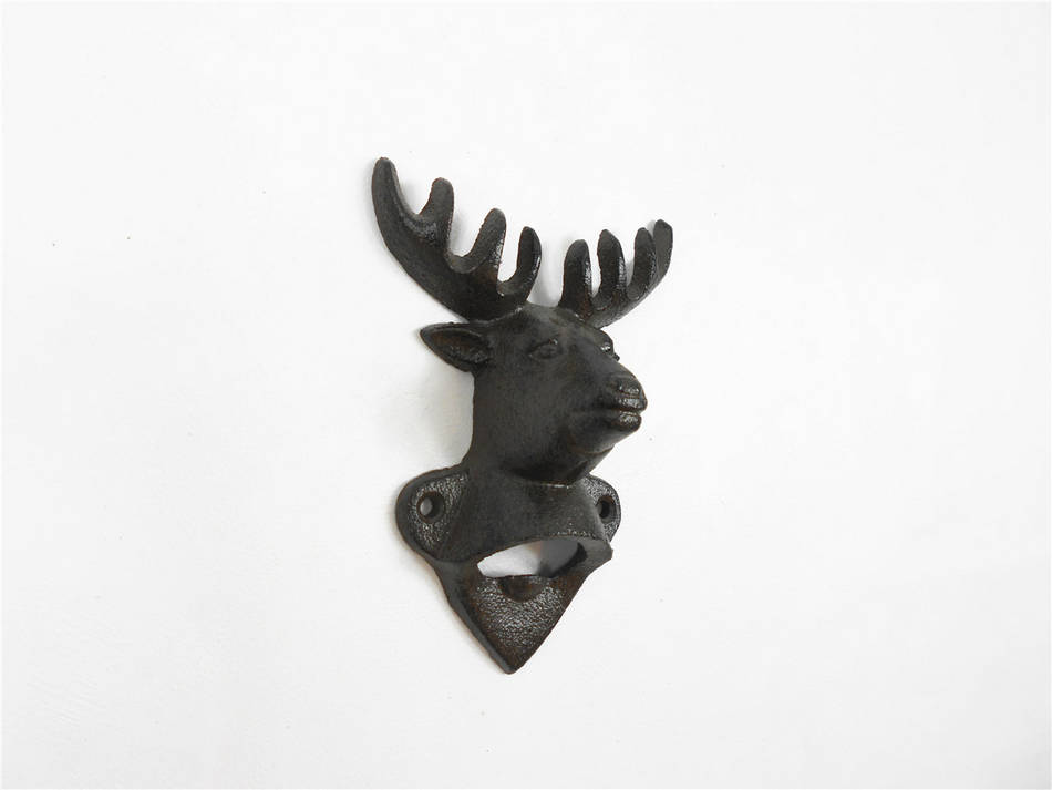 Cast Iron Deer Bottle Opener 6""