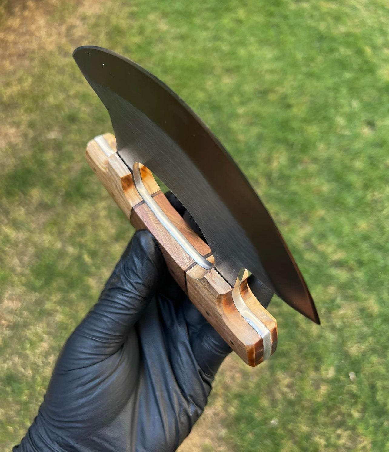 Unique Custom Made J2 Steel Ulu Knife - PhishStones Products