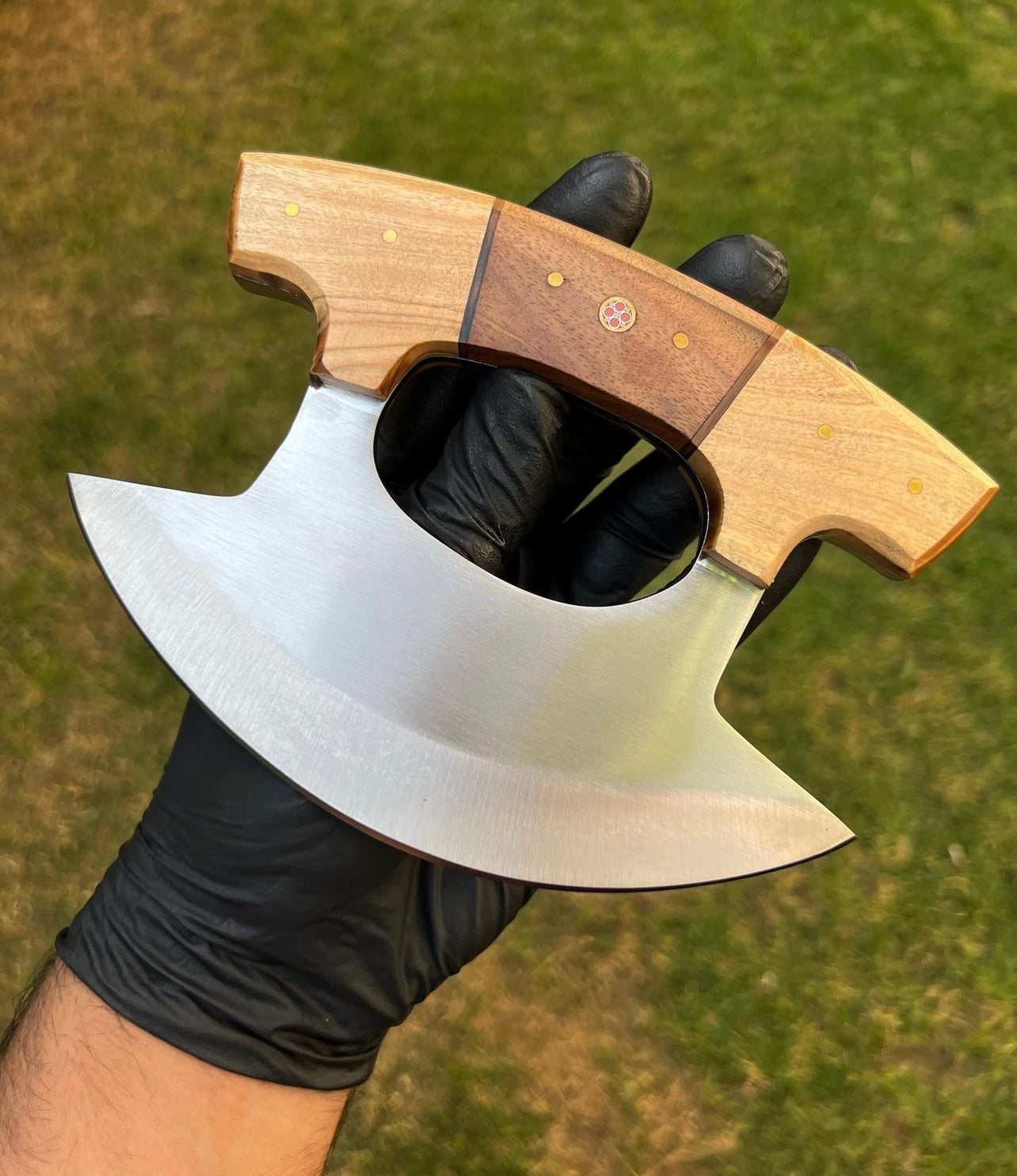 Unique Custom Made J2 Steel Ulu Knife - PhishStones Products