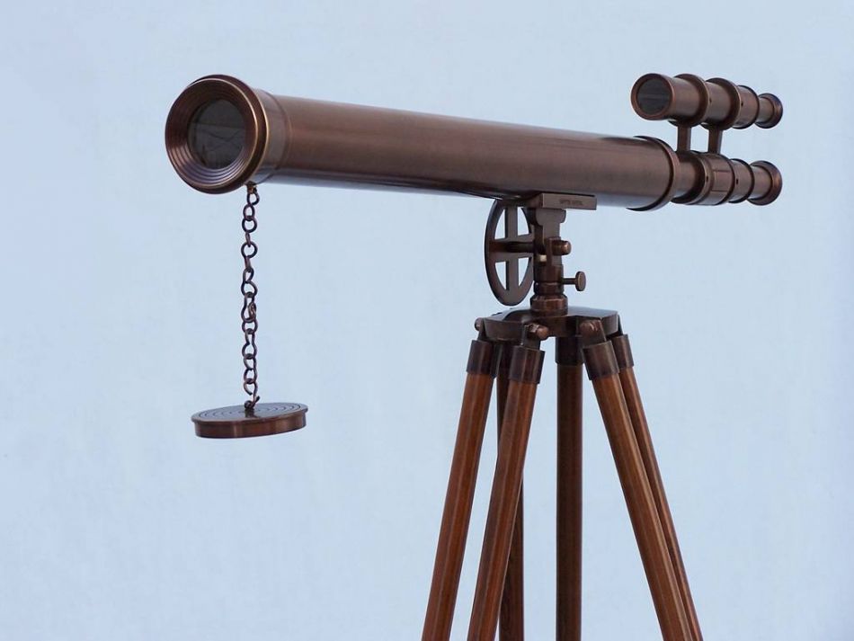 Floor Standing Bronzed Griffith Astro Telescope 65""