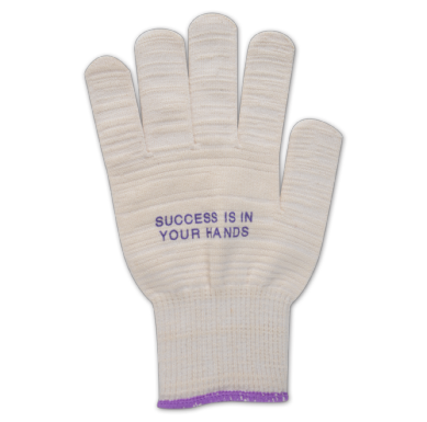 1- GLOVE - Cotton Deluxe Roping Gloves - SMALL - RED