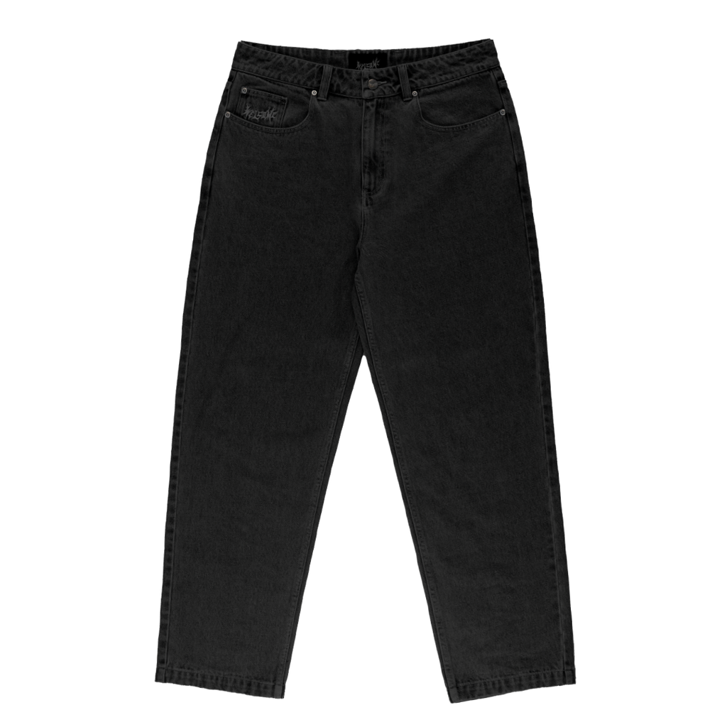 Welcome Immortal Washed Black Denim Pants