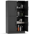 Bathroom Cabinet 43.5 inch Storage Cabinet with Doors and Adjustable Shelves