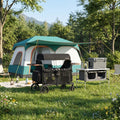 4-in-1 Family Camping Gear Set: Wagon Camping Table Cooler and Camping Tent