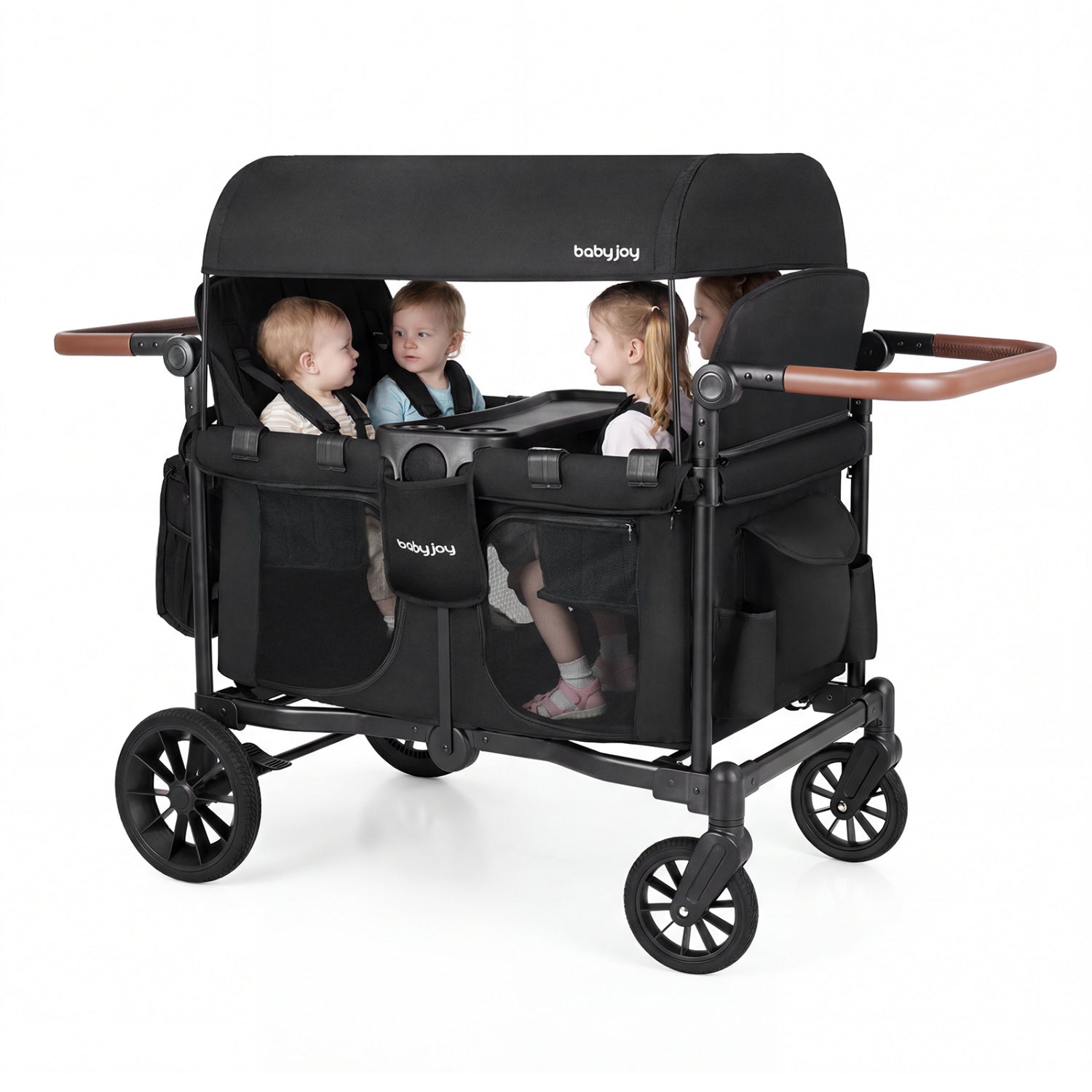 4-in-1 Family Camping Gear Set: Wagon Camping Table Cooler and Camping Tent