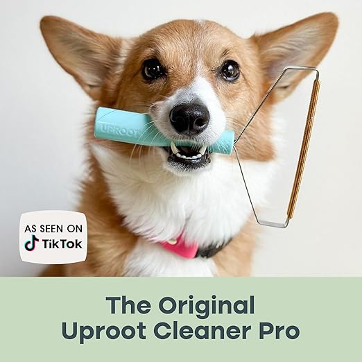 Uproot Cleaner Pro Pet Hair Removal Tool - Special Dog Hair Remover Multi Fabric Edge and Carpet Rake by Uproot Clean - Cat Fur Remover for Couch, Pet Towers, Rugs, Cat Mats and Trunks & Much More - PhishStones Products