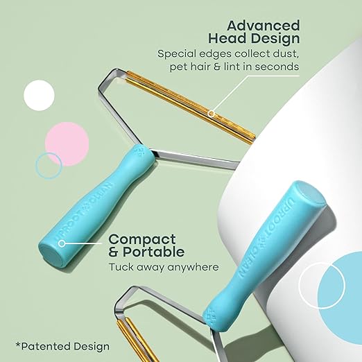 Uproot Cleaner Pro Pet Hair Removal Tool - Special Dog Hair Remover Multi Fabric Edge and Carpet Rake by Uproot Clean - Cat Fur Remover for Couch, Pet Towers, Rugs, Cat Mats and Trunks & Much More - PhishStones Products
