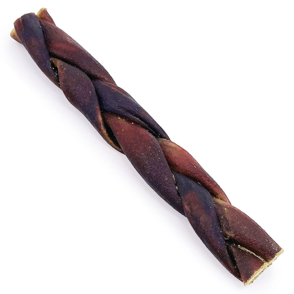 ValueBull USA Collagen Braid Beef Large Dog Chews, Medium 6 Inch 10 Count