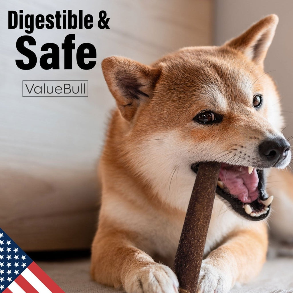 ValueBull USA Collagen Sticks for Dogs, 6 Inch Super Jumbo Chews, Natural Long-Lasting Dog Treats, 25 Count