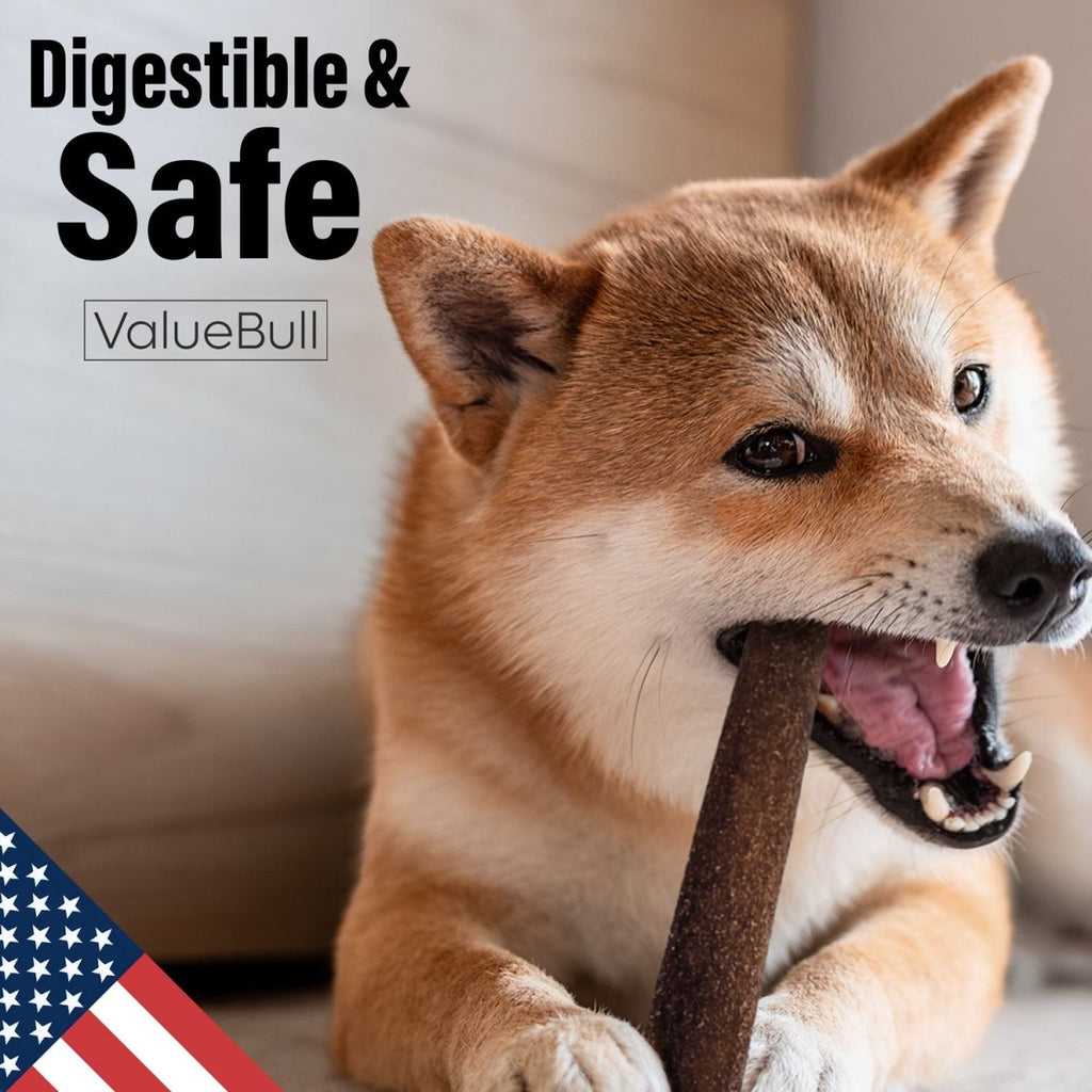 ValueBull USA Collagen Sticks for Dogs, 12 Inch Jumbo Chews, Natural Long-Lasting Dog Treats, 25 Count